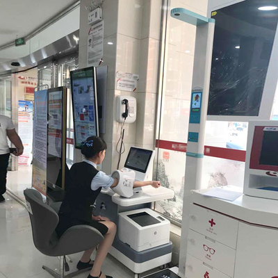Public Health Healthcare Kiosk Touch Screen With A4 Laser Printer