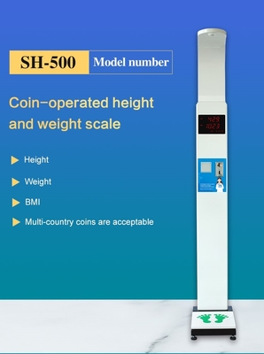 Aultrasonic Bmi Body Weight And Height Scale Intelligent Coin Operated For Pharmacy