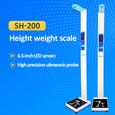 SH-200 Digital Weight And Hight Measurement Scale Stainless For Medical Center