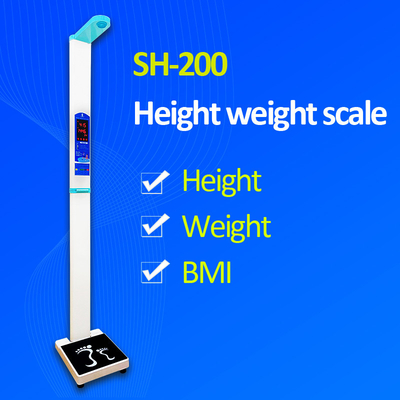 SH-200 Digital Weight And Hight Measurement Scale Stainless For Medical Center