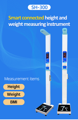 Coin Operated Ultrasonic Height Weight bmi Scale with Printer