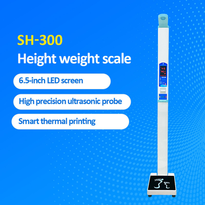 LED Display Weight Height Human Measurement Scale With Printer For Supermarkets