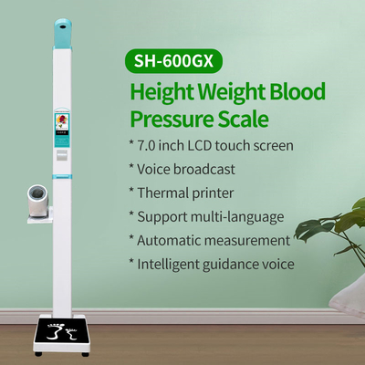 BMI Weighing Scale With Height Measurement Blood Pressure Testing AC110V