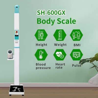 Human Weight Measuring Scale For Gym Shanghe Hospital Blood Pressure Monitor Lcd Display Ultrasonic Bmi Height And Weigh