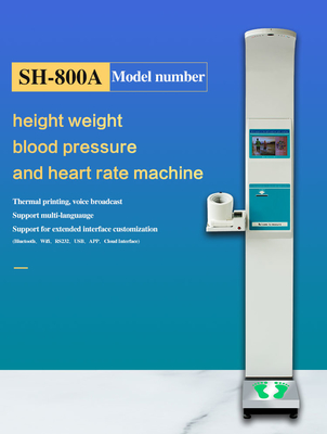 Scale for Weighing People Blood Pressure Height Weight Ultrasound Machine Body Analysis Scale