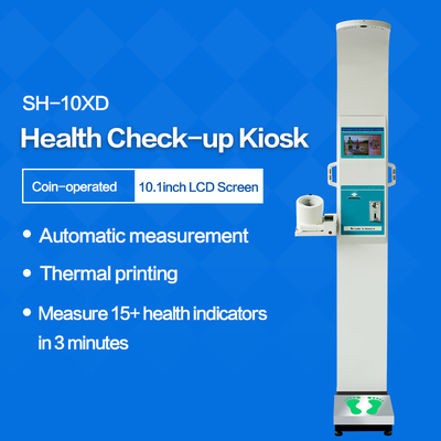 Coin Operated Ultrasonic Height and Weight Machine Blood Pressure Machine Body Fat Analyzer