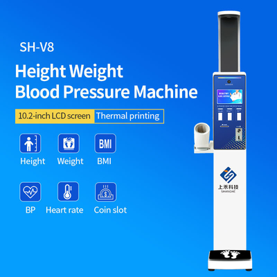 Electronic Scale with Blood Pressure Heart Rate Machine Height Weight Blood Pressure Sugar Machine