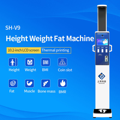 Ultrasonic Body Height Weight Fat Scale Machine Analyzer Bmi Body Fat Scale