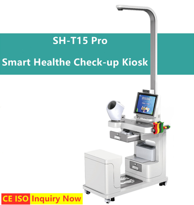 SH-T15 Pro Manufacturer Price Health Care Body Checkup Telemedicine Kiosk Height Weight Body Fat Scale Station