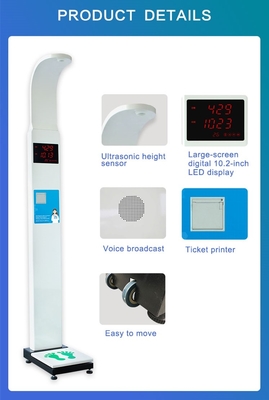 Physician Ultrasonic BMI Height Weight Measuring Scale Instruments