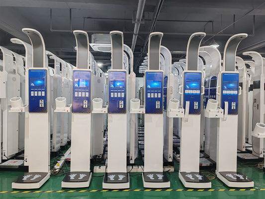 Coin Operated Self Service Health Kiosk Height Weight and Blood Pressure Scale for Pharmacy