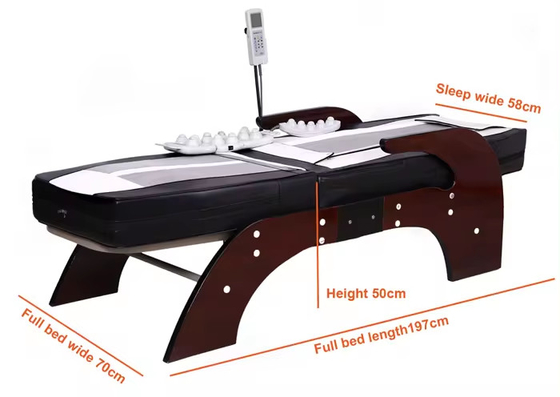 Spine Care Jade Stone Roller Massage Therapy Bed Spa Body Thermal Jade Massage Bed Infrared Massage Bed
