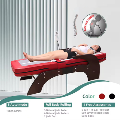 Nugar Best N4 Bed Electric Japan Thai Cheap Price Modern Full Back Whole Body Thermal Jade Roller Massage Table Bed