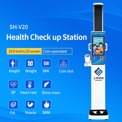 Coin Operated Health Diagnostic Equipment Health Kiosk Body Check Machine
