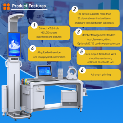SH-T20 Health test Machine All in One Multi Functional Physical Examination Scale