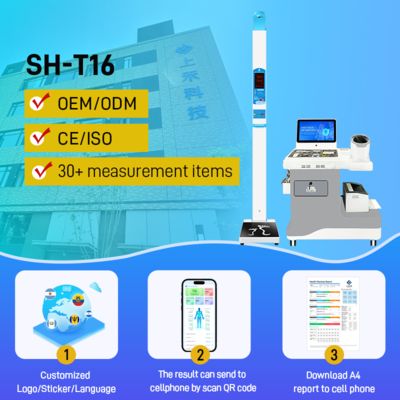 Medical Health Kiosk One-Stop Self-Service Full Body Check Station with Telemedicine Features Steel Blood Pressure Kiosk