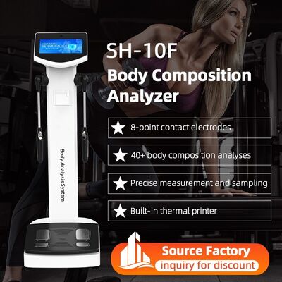 Body Nutrition Analyzer Scanner Segmental Body Composition Analyzer 8-Electrode BIA Fat Percentage Fitness Machine