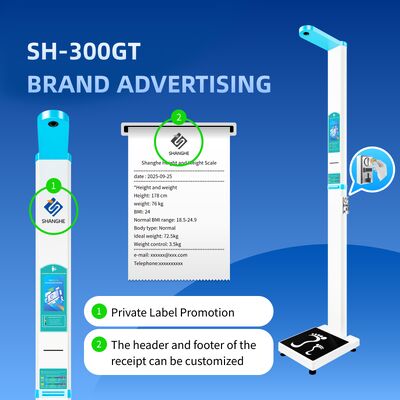Coin Operated Height Weight BMI Vending Scale with LCD Display OEM/ODM Customization