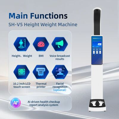 Health Body Scale with Height Weight Bmi Weighing for Pharmacy Clinic