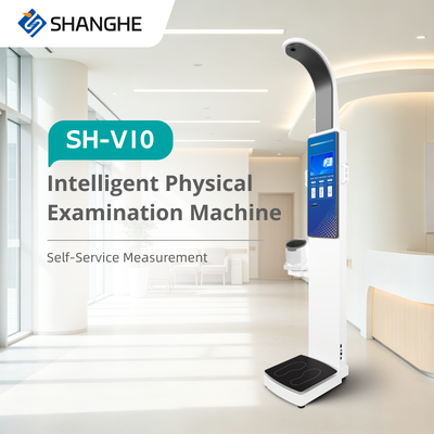 Self Service Health Kiosk Height Weight and Blood Pressure Scale for Pharmacy Body Composition Analyzer Machine