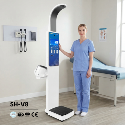 Blood Pressure Monitor Smart Height and Weight Scale Heart Rate Measuring Touchscreen Screen