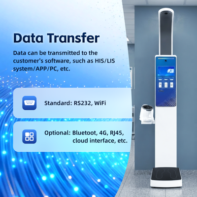 Blood Pressure Monitor Smart Height and Weight Scale Heart Rate Measuring Touchscreen Screen
