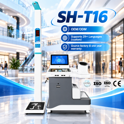 SH-T16 Class II Clinical Preventive Health Check Kiosk AI-powered Health Assessment Kiosk with A4 Printer