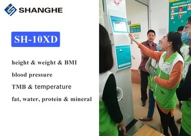Fat Analyzer Height Weight BMI Blood Pressure Machine For Body Temperature / Blood Oxygen