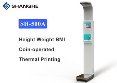 Multi Languages Coin Operated Weighing Scales High Accuracy 20 - 210 Cm Height Range