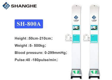 Ultrasonic Digital Height Weight BMI Blood Pressure Machine With Window 10 System