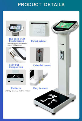 10.1 Lcd Body Composition Analyzer Semi Automatic Weighing Machine