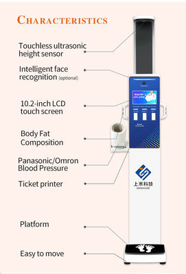 SH-V10 Electronic Column Scales Body Fat Checking Percentage 60HZ