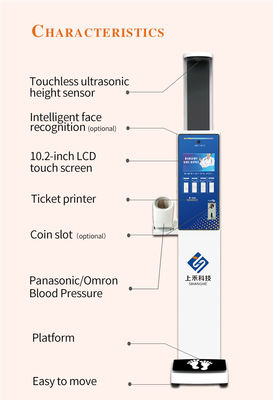 Omron Blood Pressure Measurement Coin Operated Checkup Machine Bmi Weight Height Vending
