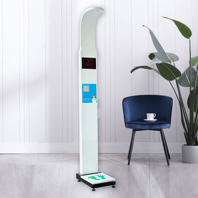 Medical Ultrasonic Height And Weight Machine 240v Physical Examination LED Display