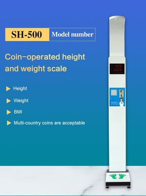 Ultrasonic Probe Digital Height And Weight Scale With Rs232 Serial Port