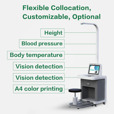 Blood Pressure Body Fat Composition Healthcare Check In Kiosk Touch Screen
