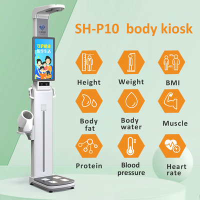 Blood Pressure Body Composition Analyzer Scale 5000 Kcal Weight Height Health Check Up Kiosk
