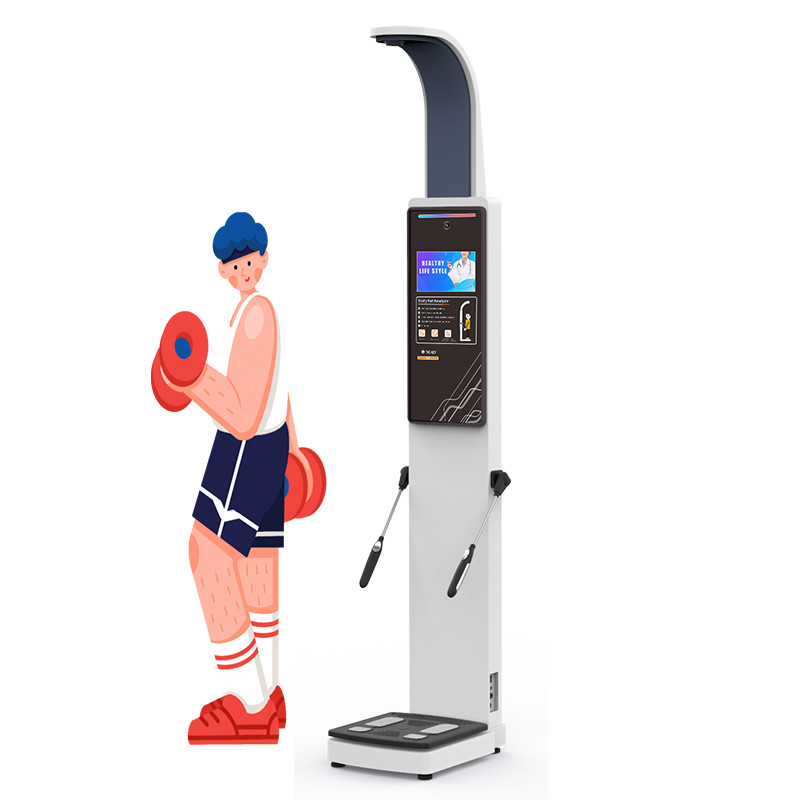 Body Composition BMI Analysis With 8 Electrode Test Skin Analyzer Machine Body Fat Analyzer Gym Center