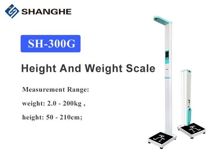 Voice Broadcast Digital Height And Weight Machine , Stable Body Fat Index Machine