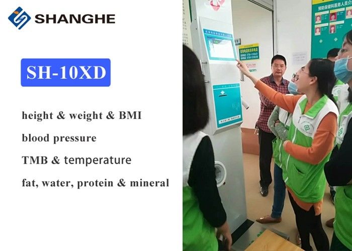 Fat Analyzer Height Weight BMI Blood Pressure Machine For Body Temperature / Blood Oxygen