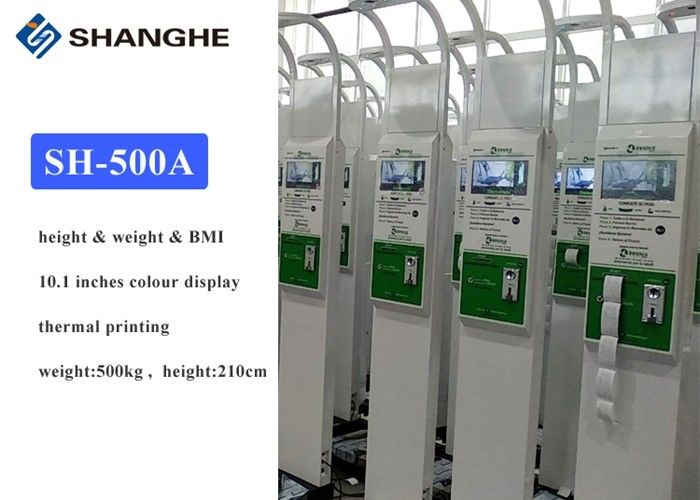 Muti Functional Adult Bmi Scale , High Accuracy Height Weight Bmi Machine 210cm Height Range