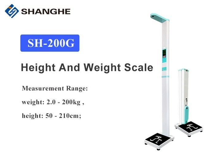 Coin Operated 200kg 300kg Electronic Height And Weight Machine