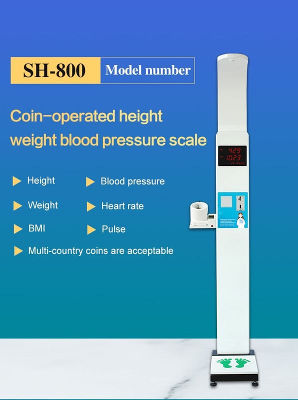 Led Display Blood Pressure Heart Rate Height Weight Scale Physical Examination Equipment