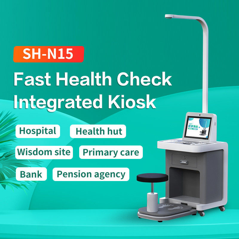 15.0 inch Patient Self Check In Kiosk Blood Pressure Pulse Health Spot Kiosk