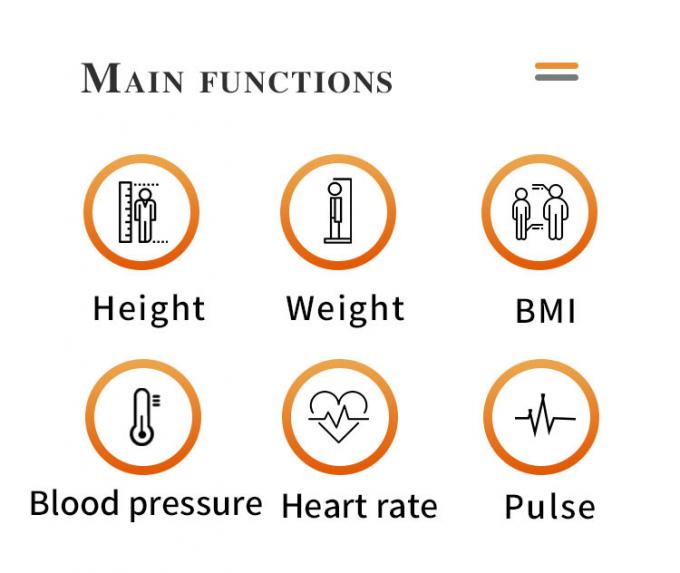 Height And Weight Health Checkup Machine Blood Pressure Measuring Scales